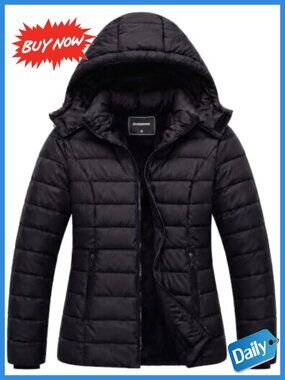 Women's Winter Waterproof Down Coat Warm Puffer Jacket Lightweight Parka